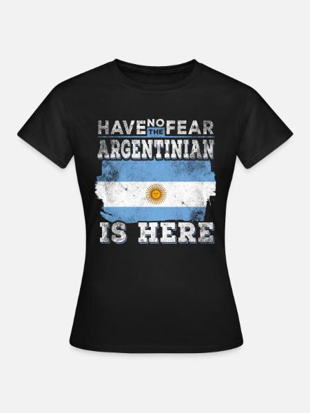 Lustiger Argentinier - Dame-T-shirt - sort