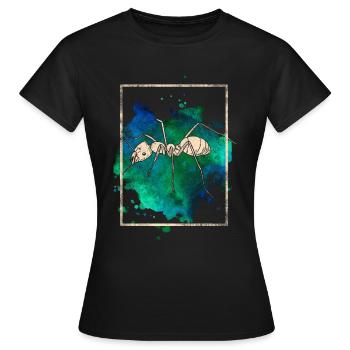 Ameise - Frauen T-Shirt - Schwarz - Vorne - AI Model Female 172 dark (172cm)