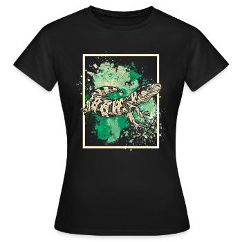Salamandre - T-shirt Femme - noir - Devant - AI Model Female 172 dark (172cm)