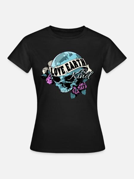 Mutter Erde - Frauen T-Shirt - Schwarz