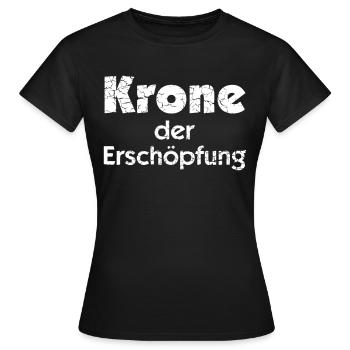 Krone der Erschöpfung - Frauen T-Shirt - Schwarz - Vorne - AI Model Female 172 dark (172cm)