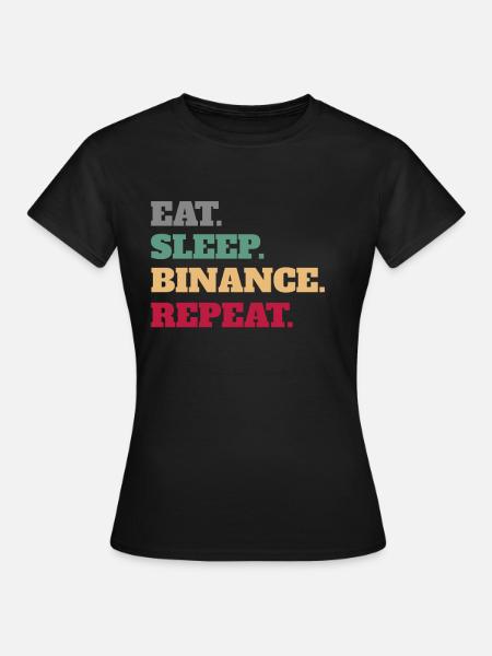 Cryptocurrency Currency Binance - Frauen T-Shirt - Schwarz