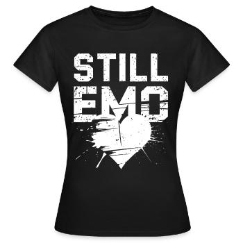 Toujours Emo ! Emo Goth Alternative - T-shirt Femme - noir - Devant - AI Model Female 172 dark (172cm)
