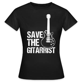 Guitariste guitariste guitariste et guitariste - T-shirt Femme - noir - Devant - AI Model Female 172 dark (172cm)