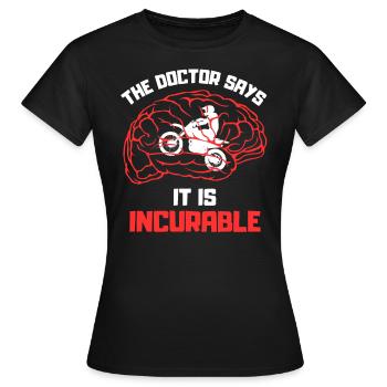 Marre des motos - T-shirt Femme - noir - Devant - AI Model Female 172 dark (172cm)