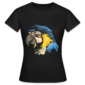 PERROQUET - PARROT - Papagei - Women's T-Shirt - black - Front - AI Model Female 172 dark (172cm)