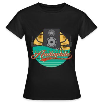 Vintage High End Audiophile Reference Hifi Freak - Frauen T-Shirt - Schwarz - Vorne - AI Model Female 172 dark (172cm)