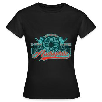 Vintage High End Audiophile Referenz Eigenbau Box - Frauen T-Shirt - Schwarz - Vorne - AI Model Female 172 dark (172cm)