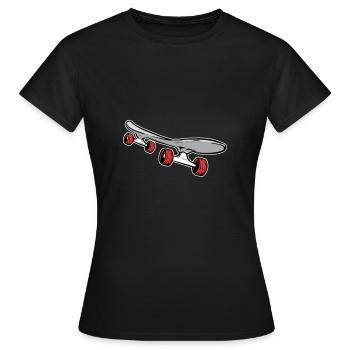 Skateboard Skateboard - T-shirt Femme - noir - Devant - AI Model Female 172 dark (172cm)