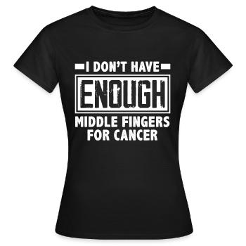 Chemo Krebs Stinkt - Frauen T-Shirt - Schwarz - Vorne - AI Model Female 172 dark (172cm)