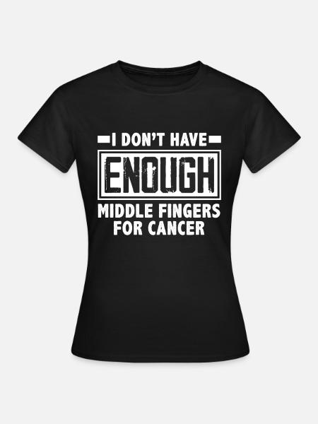Chemo Krebs Stinkt - Frauen T-Shirt - Schwarz