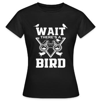 Bird watcher hobby - Women's T-Shirt - black - Front - AI Model Female 172 dark (172cm)