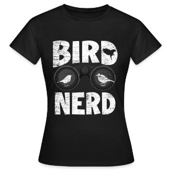 Bird watcher bird lover - Women's T-Shirt - black - Front - AI Model Female 172 dark (172cm)