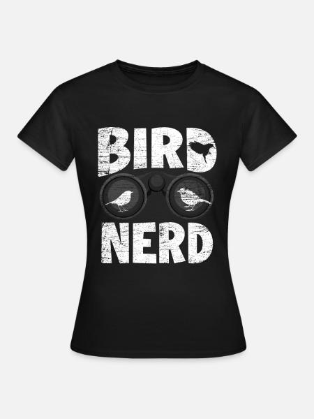 Vogelbeobachter Vogelfreund - Frauen T-Shirt - Schwarz