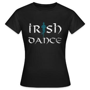 Danse irlandaise - T-shirt Femme - noir - Devant - AI Model Female 172 dark (172cm)
