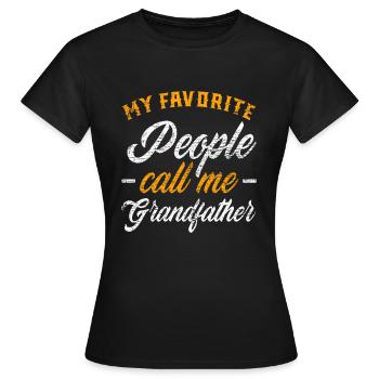 Stolzer Opa - Frauen T-Shirt - Schwarz - Vorne - AI Model Female 172 dark (172cm)