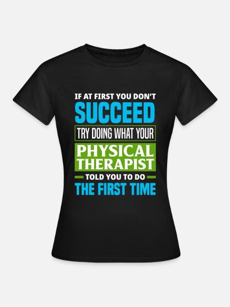 Physiotherapeut Arbeit Patient - Frauen T-Shirt - Schwarz