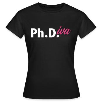 Doktorand Doktortitel Frau Mädchen - Frauen T-Shirt - Schwarz - Vorne - AI Model Female 172 dark (172cm)
