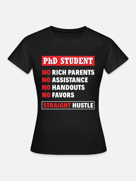 Doktorand Student - Frauen T-Shirt - Schwarz