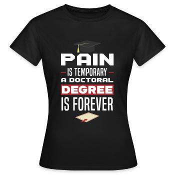 Lustiger Doktorand Doktortitel Spruch - Frauen T-Shirt - Schwarz - Vorne - AI Model Female 172 dark (172cm)