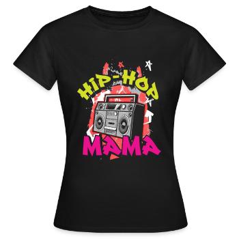 Hip Hop Mama - T-shirt Femme - noir - Devant - AI Model Female 172 dark (172cm)