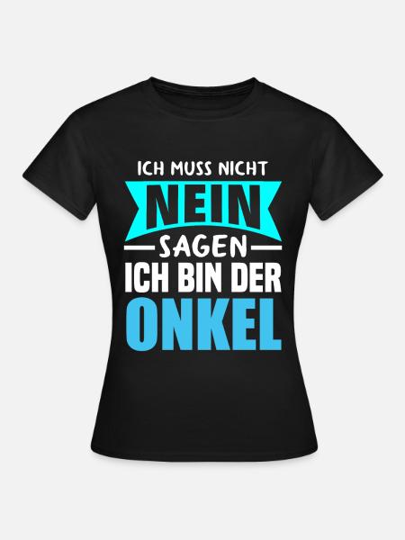 Onkel Spruch Cooler Onkel - Frauen T-Shirt - Schwarz