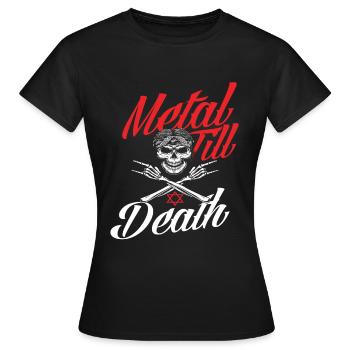 Musique Métal - T-shirt Femme - noir - Devant - AI Model Female 172 dark (172cm)