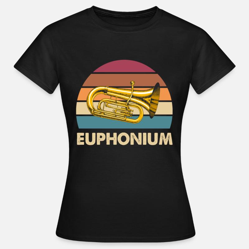 Euphonium - Frauen T-Shirt - Schwarz