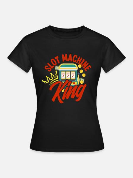 Spielautomaten König Glückspsiel - Frauen T-Shirt - Schwarz