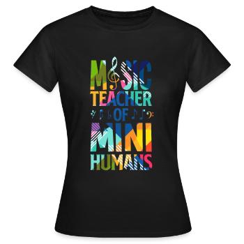 Music Teacher School - Women's T-Shirt - black - Front - AI Model Female 172 dark (172cm)