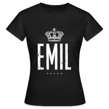 Emil - T-shirt Femme - noir - Devant - AI Model Female 172 dark (172cm)