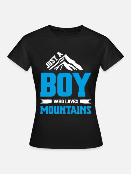 boy berge - Frauen T-Shirt - Schwarz