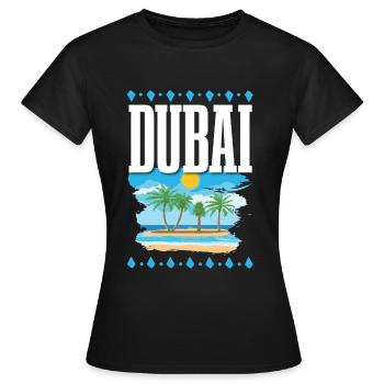 Dubaï - T-shirt Femme - noir - Devant - AI Model Female 172 dark (172cm)