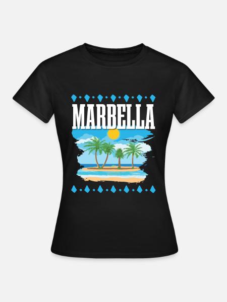 Marbella - Frauen T-Shirt - Schwarz