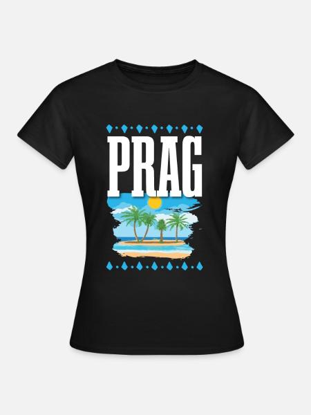 Prag - Frauen T-Shirt - Schwarz