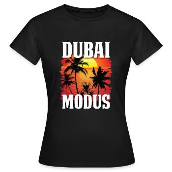 Mode Dubaï - T-shirt Femme - noir - Devant - AI Model Female 172 dark (172cm)