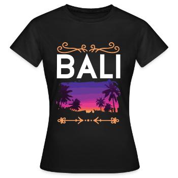 Bali - T-shirt Femme - noir - Devant - AI Model Female 172 dark (172cm)