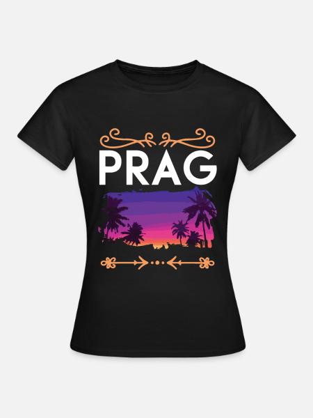 Prag - Frauen T-Shirt - Schwarz