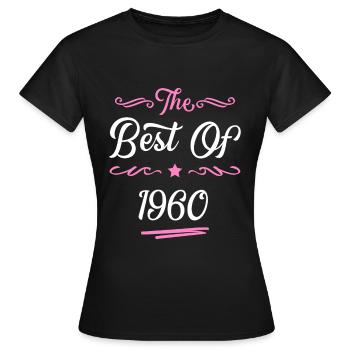 1960 best of - T-shirt Femme - noir - Devant - AI Model Female 172 dark (172cm)