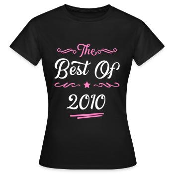 2010 best of - T-shirt Femme - noir - Devant - AI Model Female 172 dark (172cm)