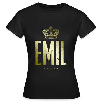Emil - T-shirt Femme - noir - Devant - AI Model Female 172 dark (172cm)