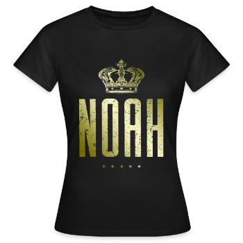 Noah - Frauen T-Shirt - Schwarz - Vorne - AI Model Female 172 dark (172cm)