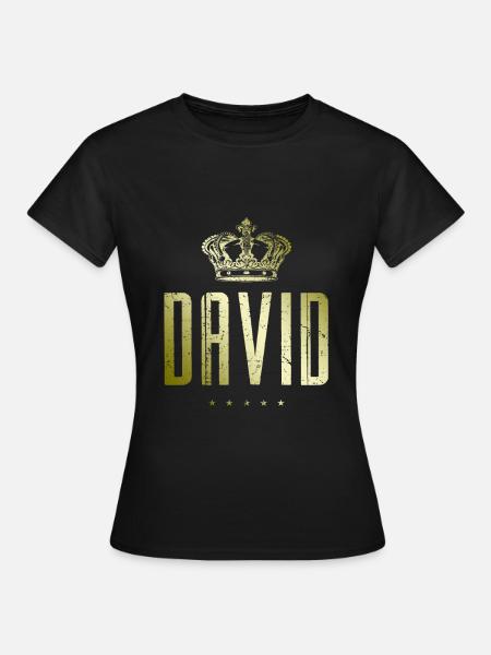 David - Frauen T-Shirt - Schwarz