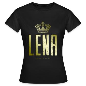 Lena - T-shirt Femme - noir - Devant - AI Model Female 172 dark (172cm)