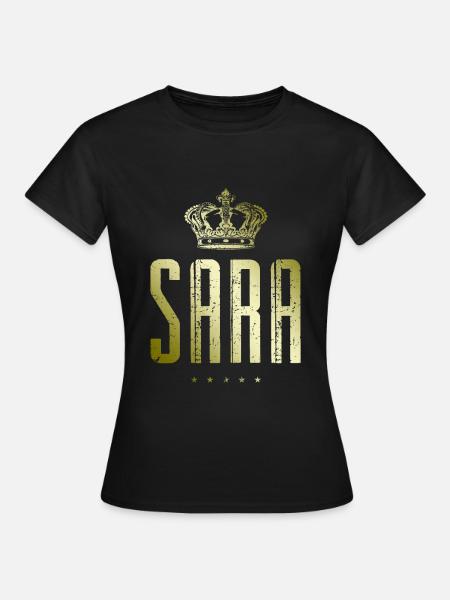 Sara - Frauen T-Shirt - Schwarz