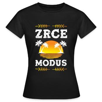 Zrce Mode - T-shirt Femme - noir - Devant - AI Model Female 172 dark (172cm)
