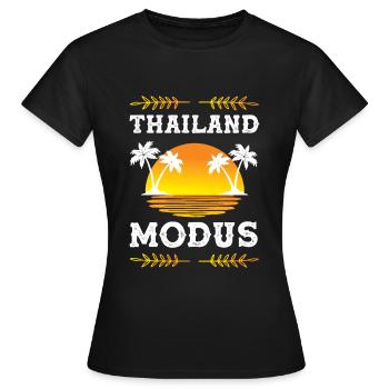 Mode Thaïlande - T-shirt Femme - noir - Devant - AI Model Female 172 dark (172cm)