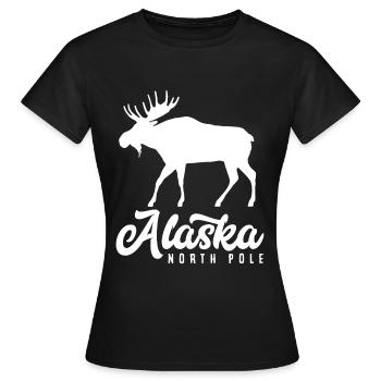 Alaska North Pole - Women's T-Shirt - black - Front - AI Model Female 172 dark (172cm)