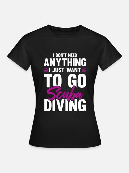 scuba tauchen - Frauen T-Shirt - Schwarz