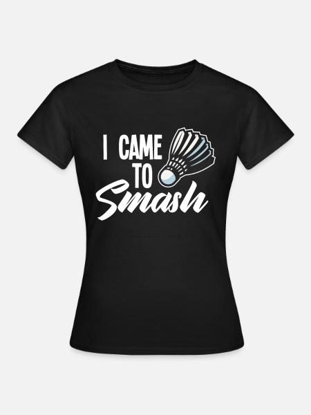 Badminton - Frauen T-Shirt - Schwarz